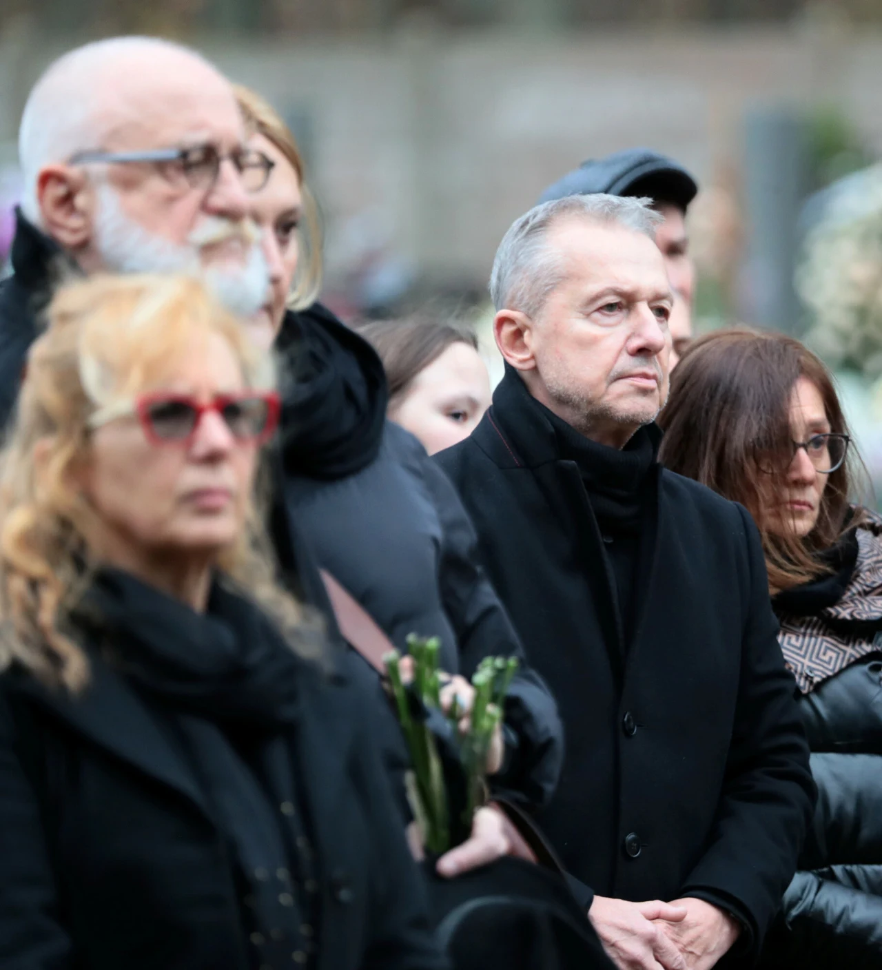 W uroczystościach na cmentarzu w Komorowie wziął udział m.in. Bogusław Linda. 