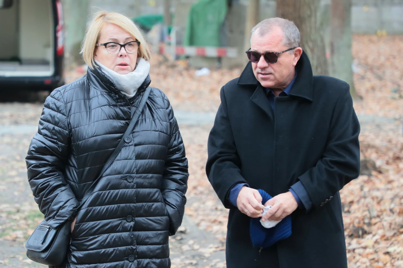W ostatnim pożegnaniu wzięli udział także Ilona Łepkowska i Tadeusz Chudecki. 