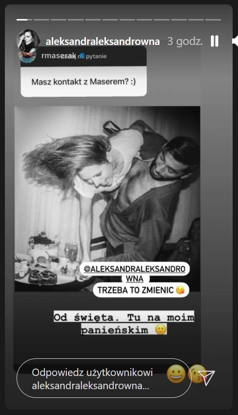 Aleksandra Kwaśniewska i Rafał Maserak Aleksandra Kwaśniewska i Rafał Maserak