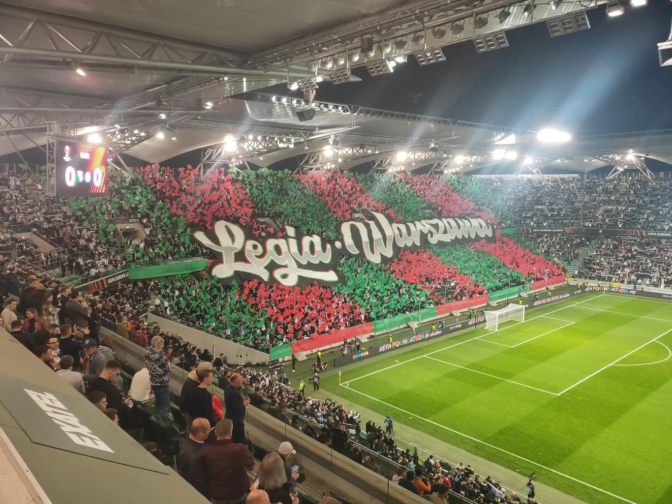 Oprawa kibiców Legii Warszawa
