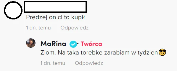 Marina chwali się drogą torbą na Tik-toku @marina_official? Marina chwali się drogą torbą na Tik-toku @marina_official?