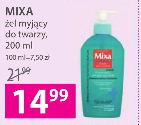 Żel myjący do twarzy Mixa