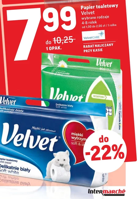 Papier toaletowy Velvet