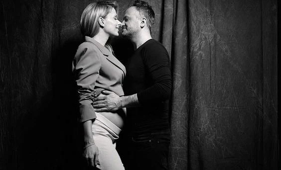 Halina Mlynkova z ukochanym Halina Mlynkova z ukochanym