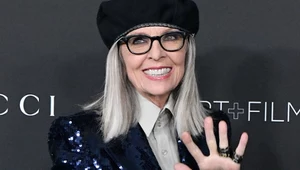 Diane Keaton stawia na oryginalność i żartuje na ściance