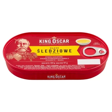 King Oscar Filety śledziowe w oleju 160 g - 0