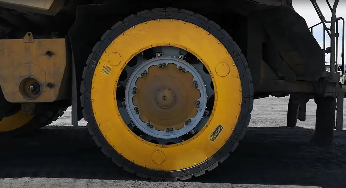 Koło z pneumatycznymi siłownikami firmy GACW Koło z pneumatycznymi siłownikami firmy GACW