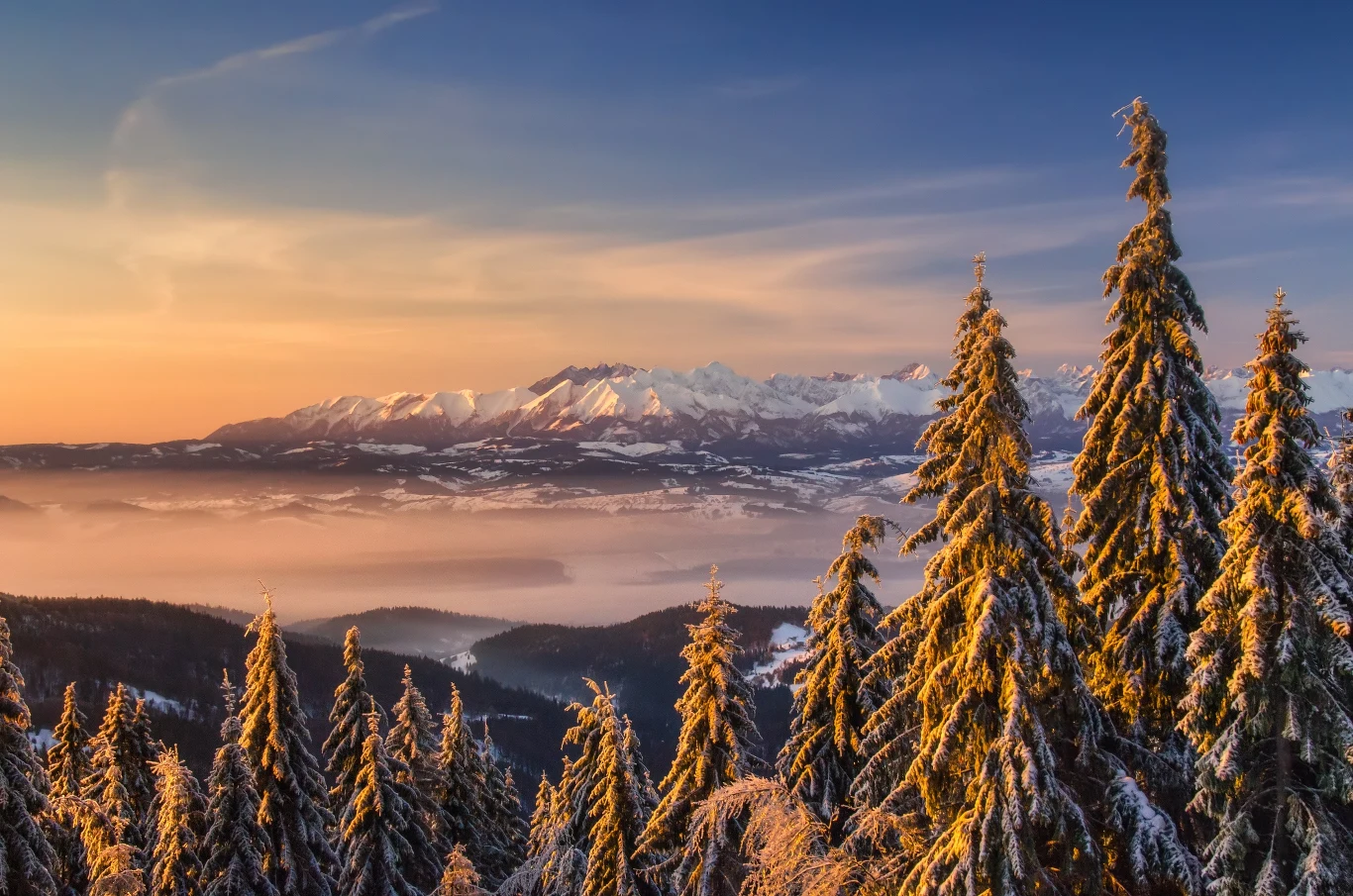 Widok z Turbacza na Tatary robi piorunujące wrażenie