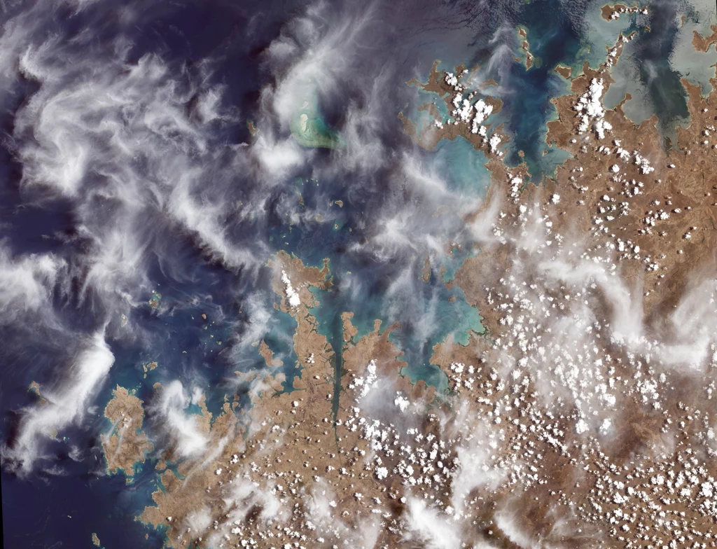 Tak pięknie wygląda północno-zachodnie wybrzeże Australii z Landsat 9