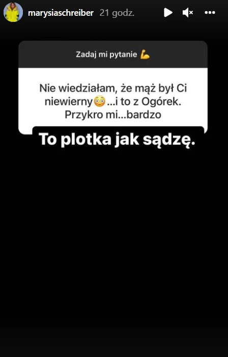 Marianna Schreiber odpowiada na pytania https://www.instagram.com/marysiaschreiber/ Marianna Schreiber odpowiada na pytania https://www.instagram.com/marysiaschreiber/