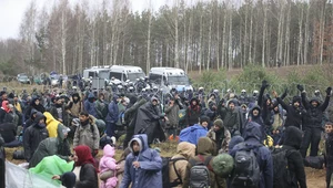 Migranci na granicy polsko-białoruskiej