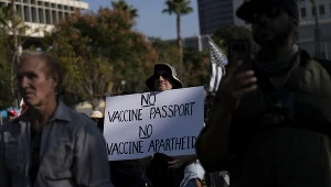 Protest przed ratuszem w Los Angeles