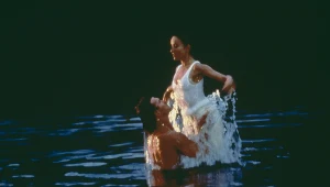 Patrick Swayze i Jennifer Grey w scenie z "Dirty Dancing"