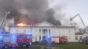 Pożar pałacu w Korczewie