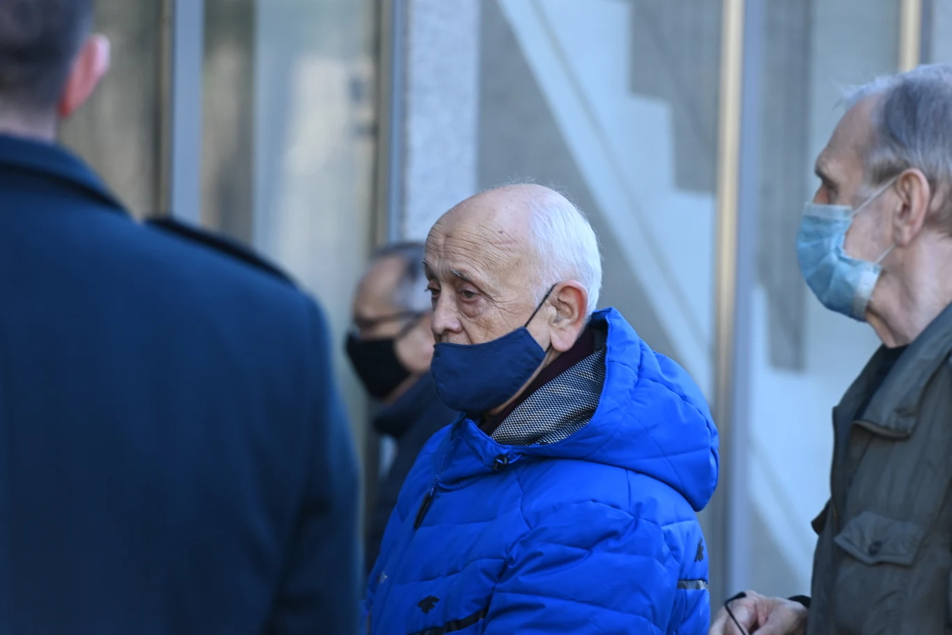 Andrzej Strejlau na pogrzebie Andrzeja Zaorskiego
