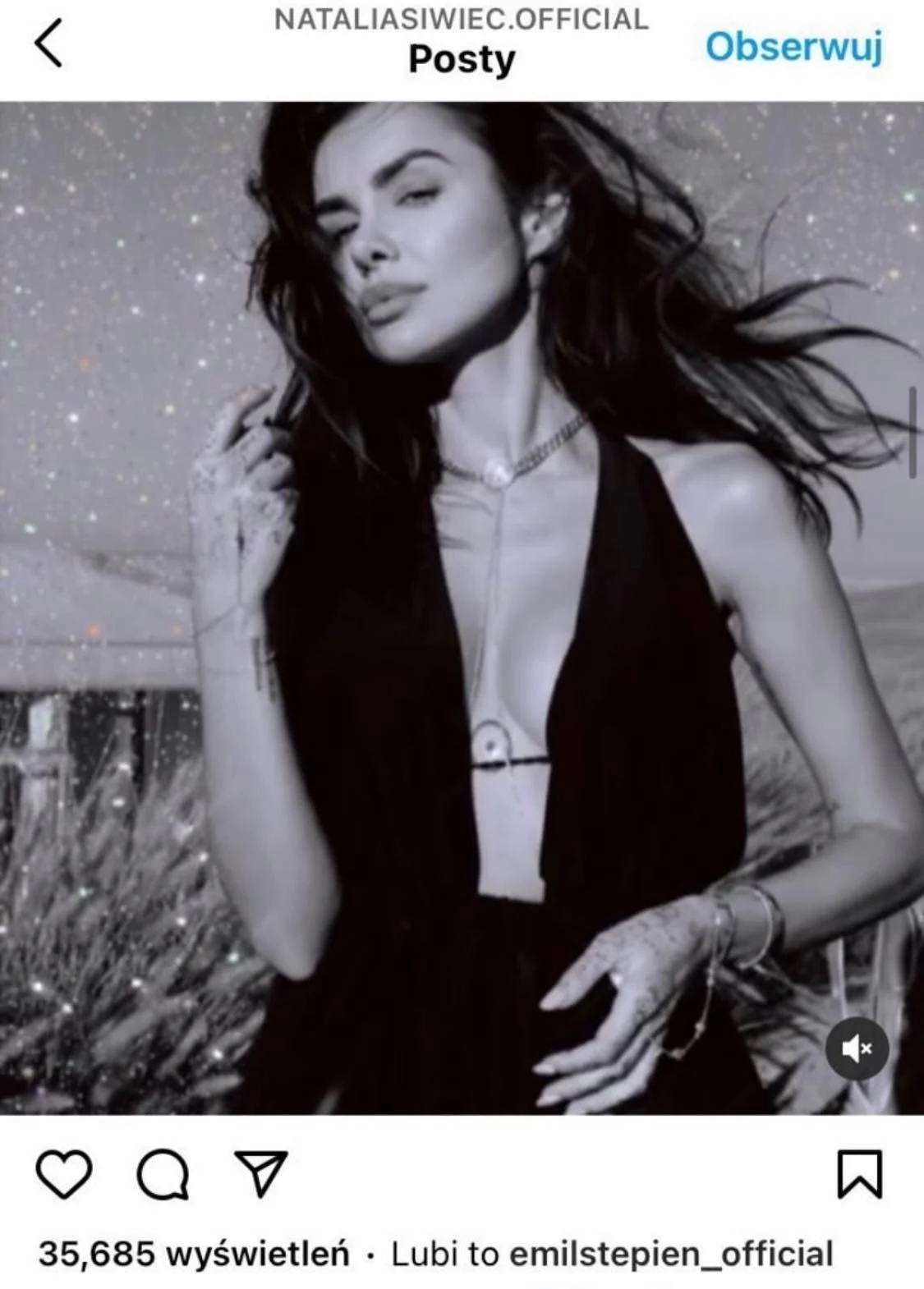 Emil Stępień lajkuje zdjęcia Siwiec. 