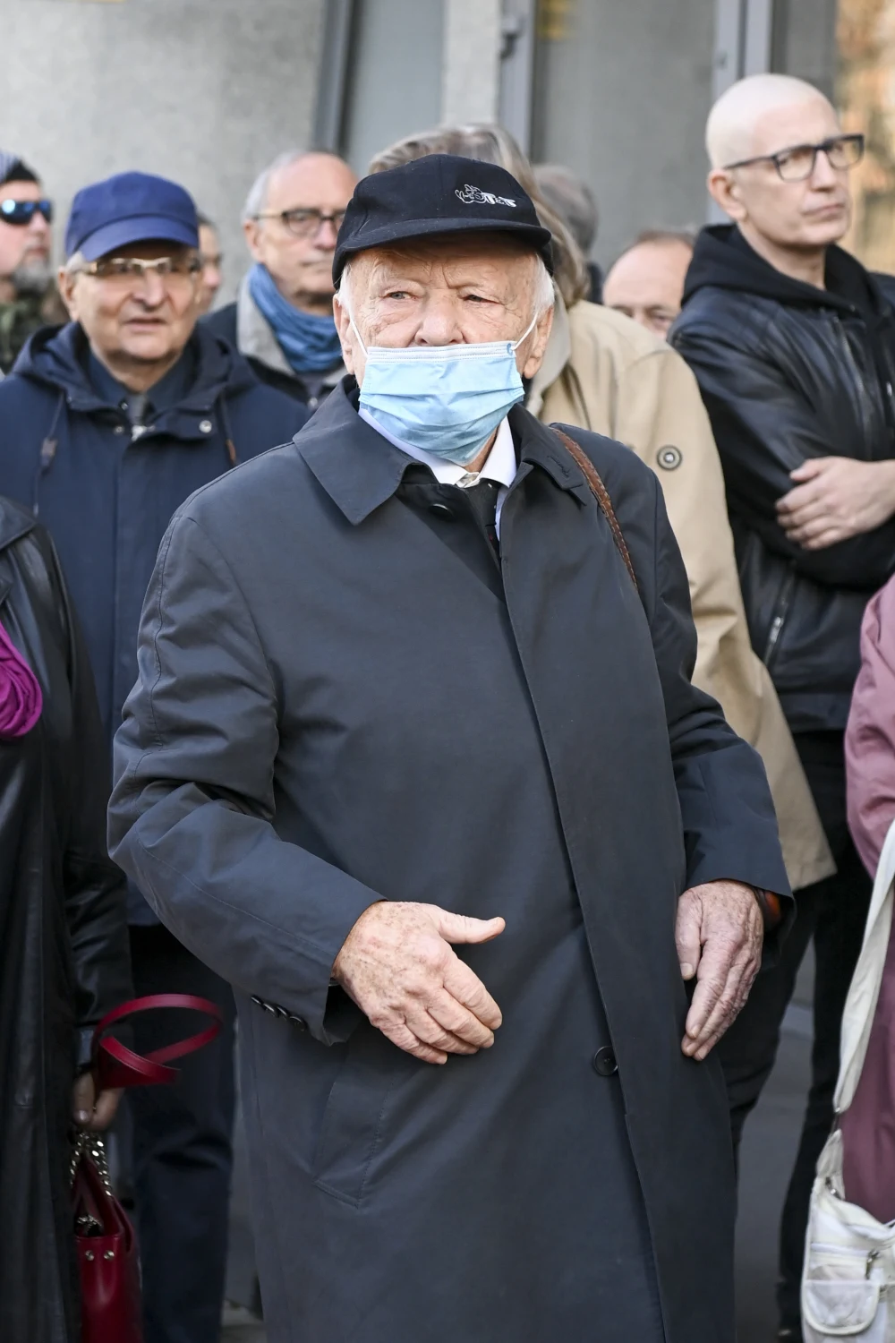 Marian Opania na pogrzebie Andrzeja Zaorskiego