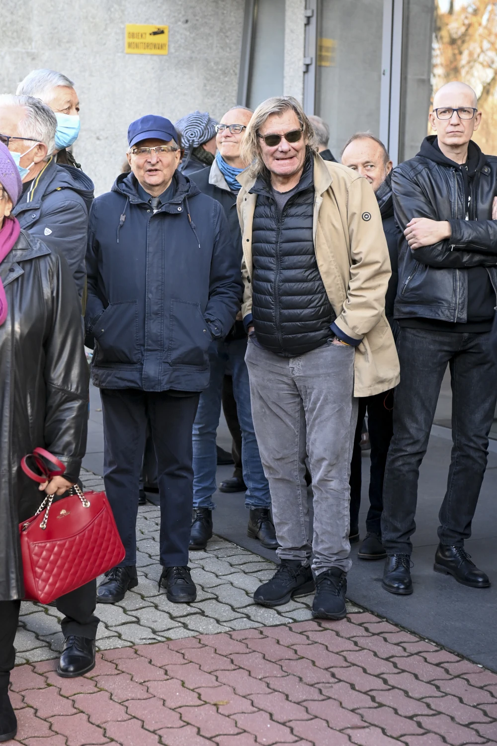Filip Bajon na pogrzebie Andrzeja Zaorskiego