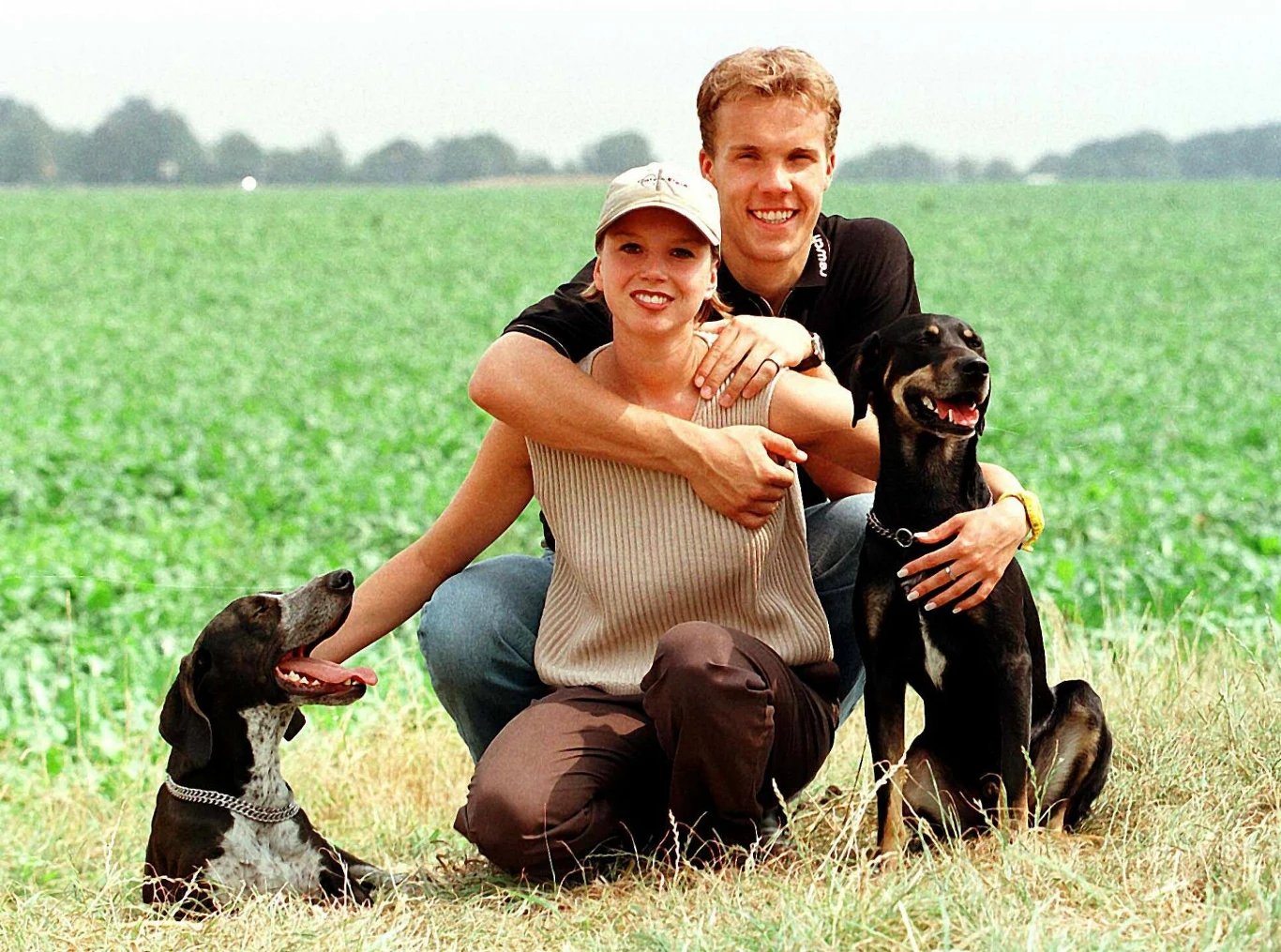 Robert Enke z żoną, 1998 rok