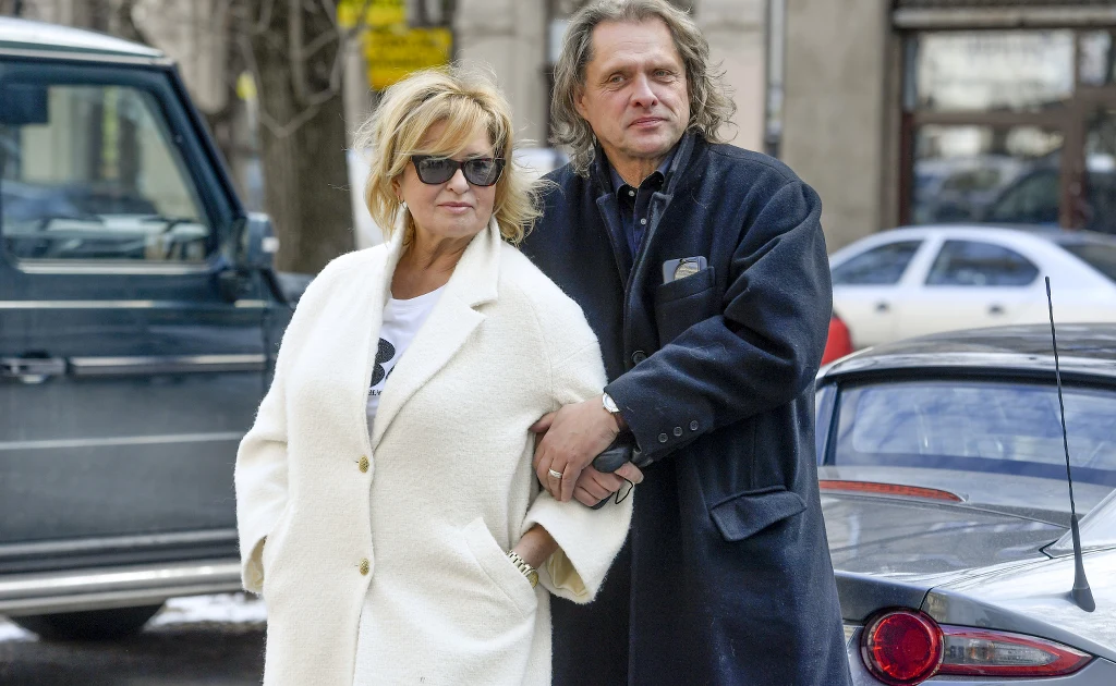 Ewa Kasprzyk z ukochanym, Michałem