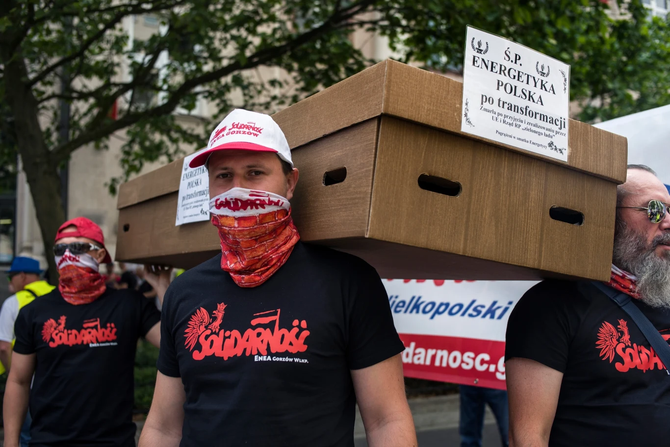 Protest górników 6 czerwca 2021 r.