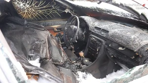 Podpalony przez 34-latkę z Myszkowa samochód 