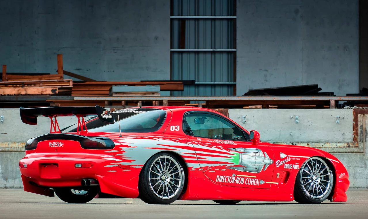 Mazda RX7 z filmu "Szybcy i wściekli". Źródło: MECUM AUCTIONS