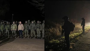 Prezydent Andrzej Duda na granicy z Białorusią