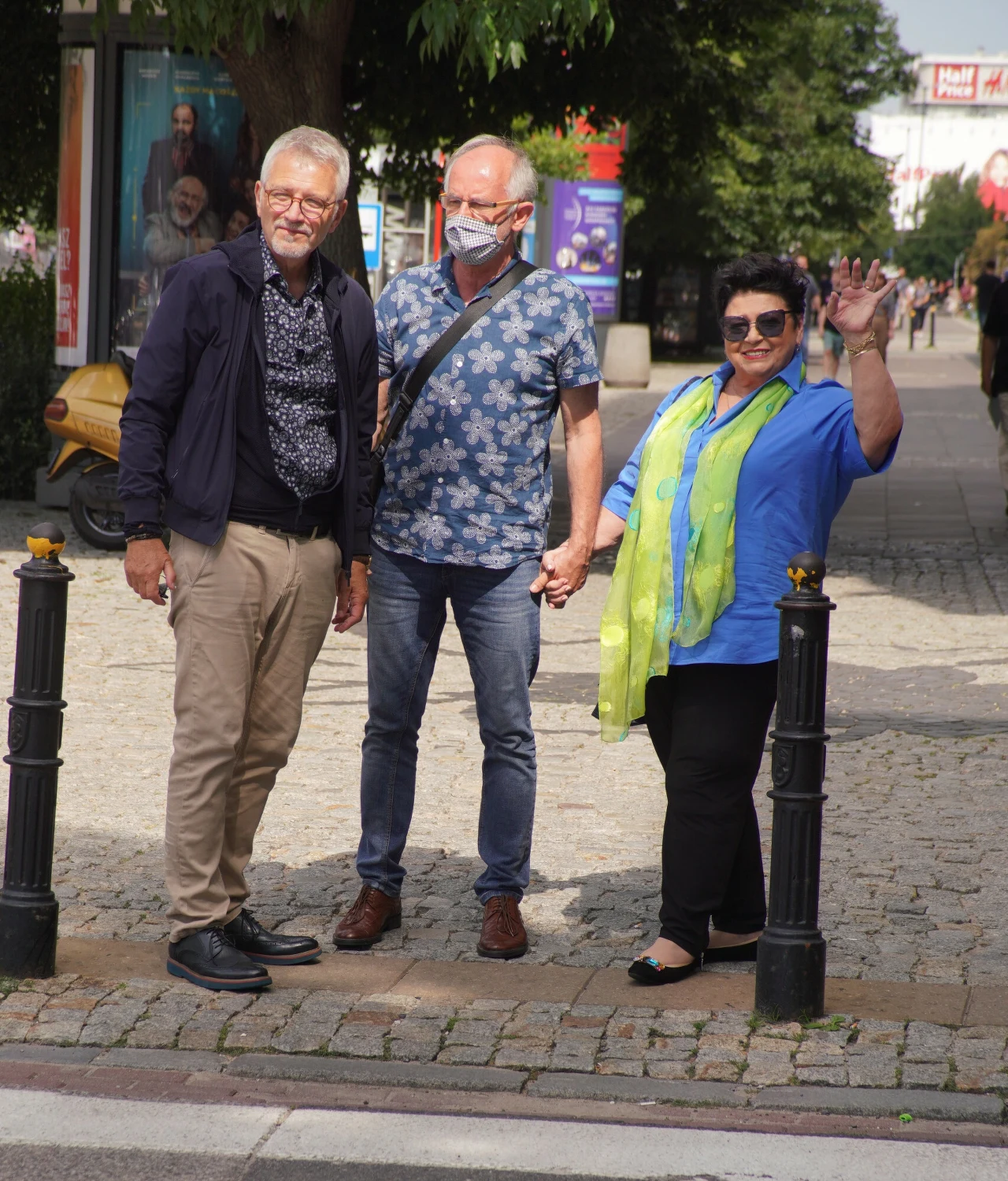 Ewa Bem przed studiem "Dzień dobry TVN"