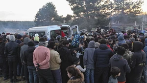 Migranci na granicy polsko-białoruskiej