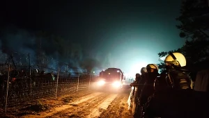 Policja przy granicy polsko-białoruskiej