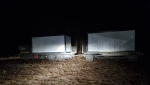 73 kontenery mieszkalne dla żołnierzy pełniących służbę na granicy polsko-białoruskiej