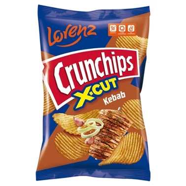Crunchips X-Cut Chipsy ziemniaczane o smaku kebab 140 g - 1