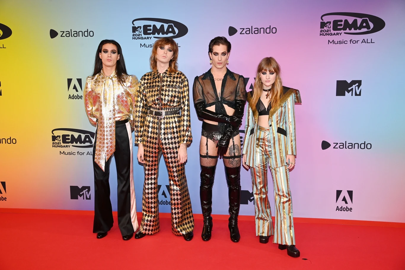 Maneskin otrzymali statuetkę w kategorii "Najlepszy artysta - rock".