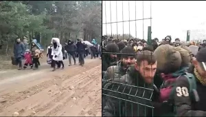 Media publikują nagrania z granicy