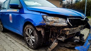 Auto 26-letniego Ukraińca po pościgu