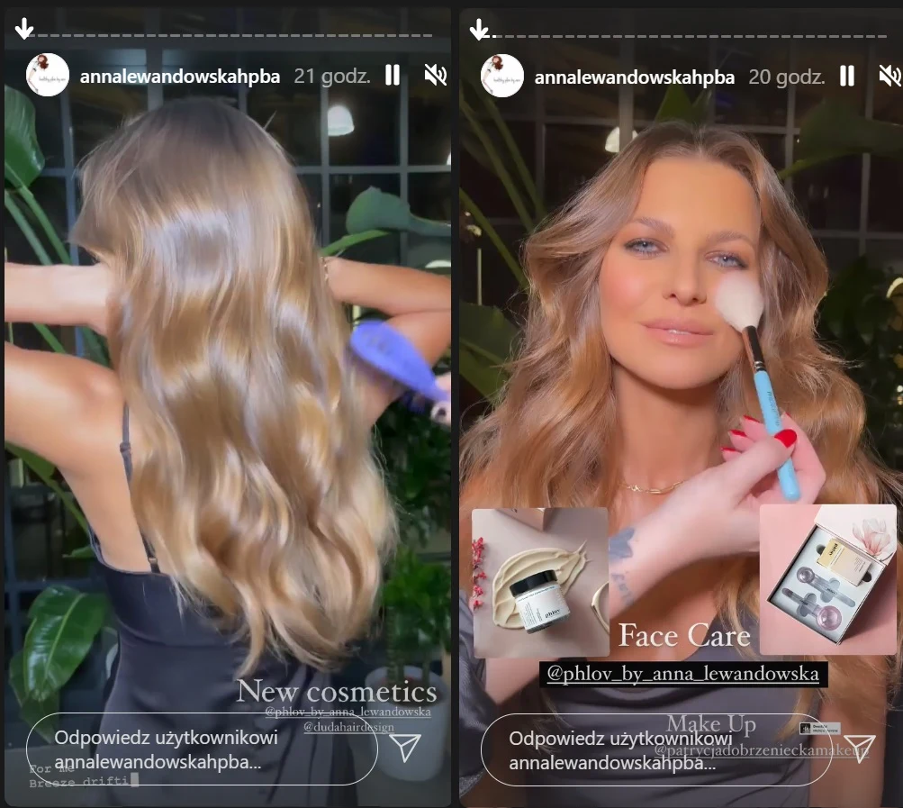 Przygotowania Anny do balu /instagram.com/annalewandowskahpba/