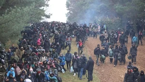 Migranci na polsko-białoruskiej granicy