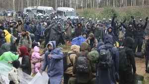 Migranci na granicy polsko-białoruskiej