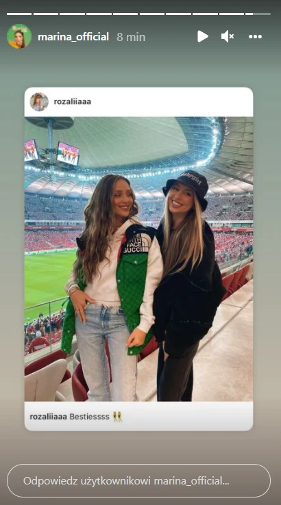 Marina na Instagramie @marina_official