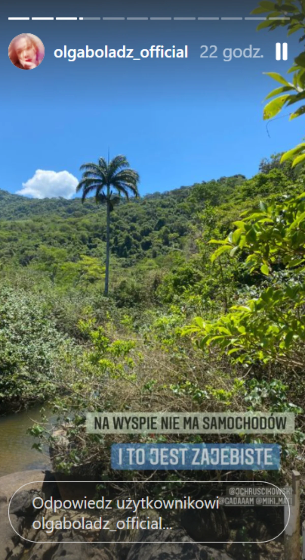 Brazylijskie wakacje Olgi Bołądź, fot. https://www.instagram.com/olgaboladz_official/ Brazylijskie wakacje Olgi Bołądź, fot. https://www.instagram.com/olgaboladz_official/