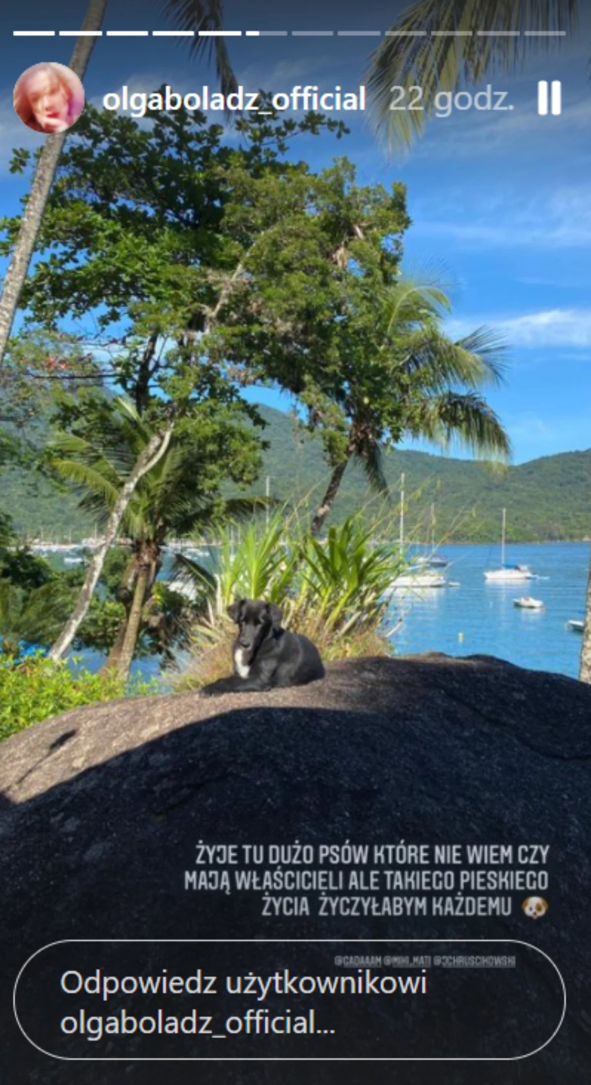 Brazylijskie wakacje Olgi Bołądź, fot. https://www.instagram.com/olgaboladz_official/ Brazylijskie wakacje Olgi Bołądź, fot. https://www.instagram.com/olgaboladz_official/