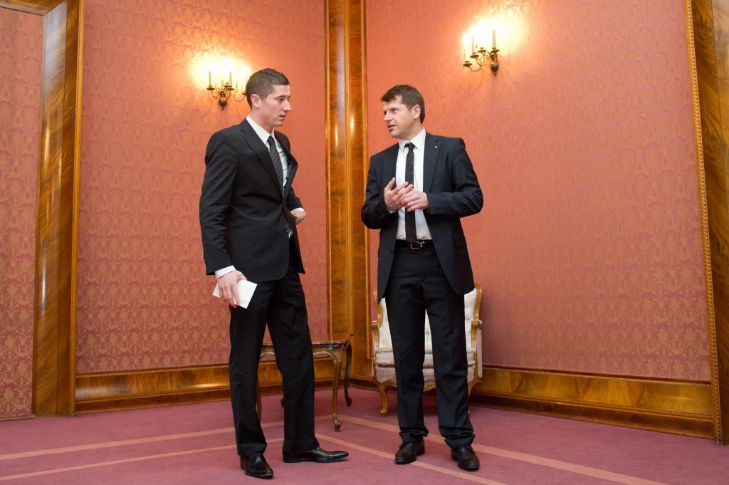 Robert Lewandowski i Cezary Kucharski