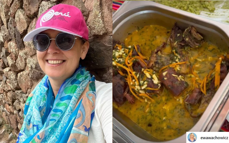 Podczas wyprawy do Peru Ewa Wachowicz zdecydowała się spróbować kontrowersyjnego dania