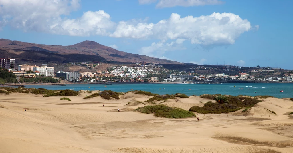 Ruchome wydmy Dunas de Maspalomas są bardzo unikalnym na skalę europejską miejscem