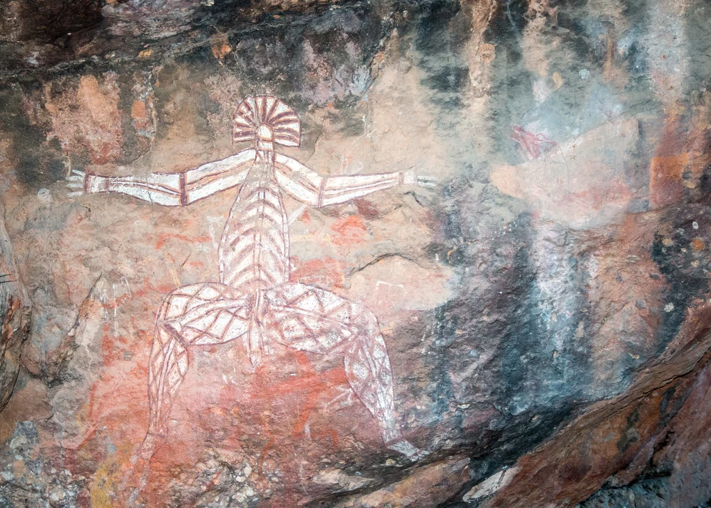 Malowidła naskalne w Nourlangie w Kakadu National Park (Australia)