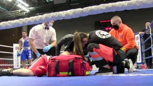 Kamil Lorek opatrywany