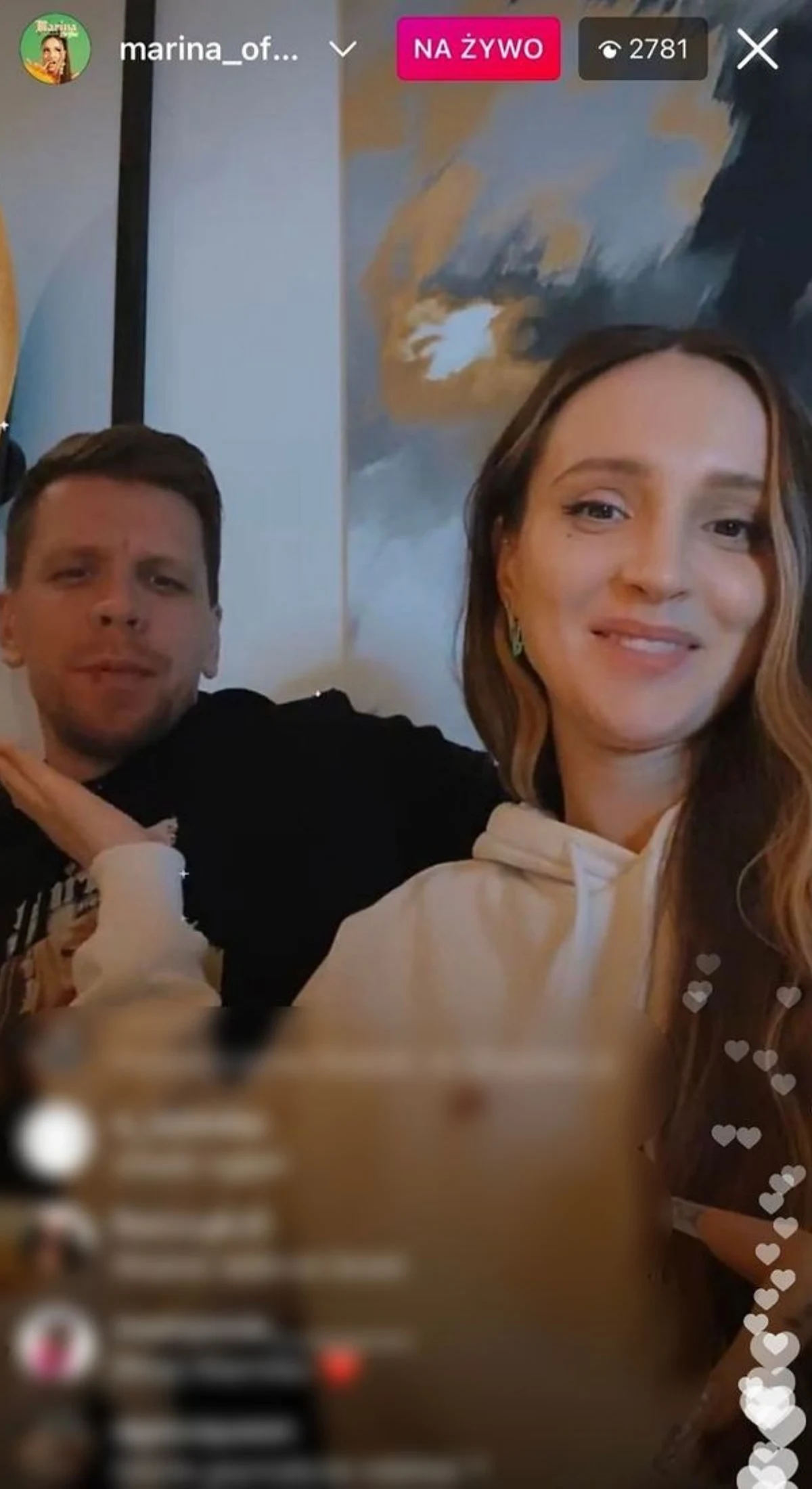 Marina i Wojtek Szczęśni, fot. https://www.instagram.com/marina_official/