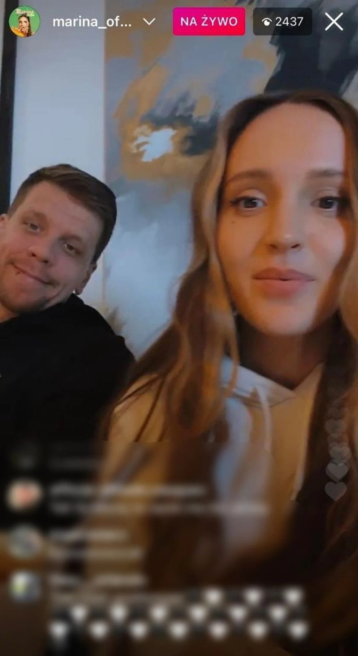 Marina i Wojtek Szczęśni fot. www.instagram.com/marina_official/