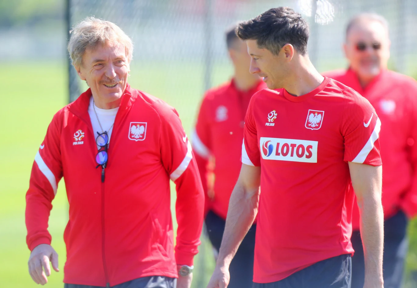 Zbigniew Boniek (z lewej) i Robert Lewandowski
